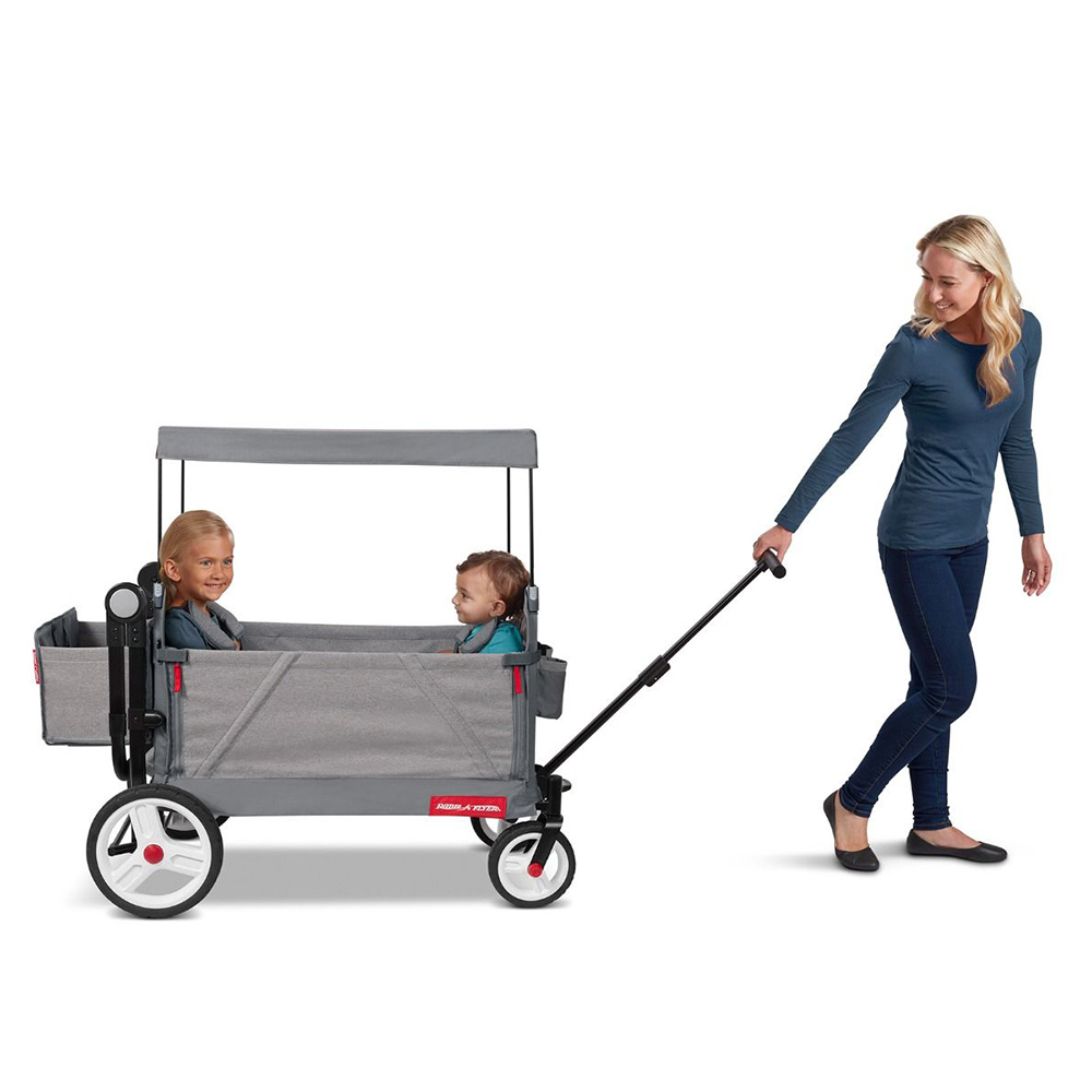 라디오플라이어 유아웨건 접이식 쌍둥이유모차   야외 벤치형 웨건