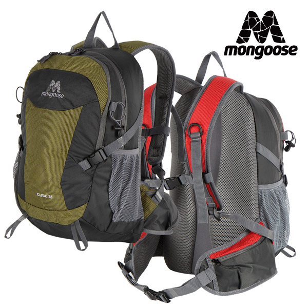 몽구스 큐브 배낭 28L 레인커버 포함 등산 백팩 가방