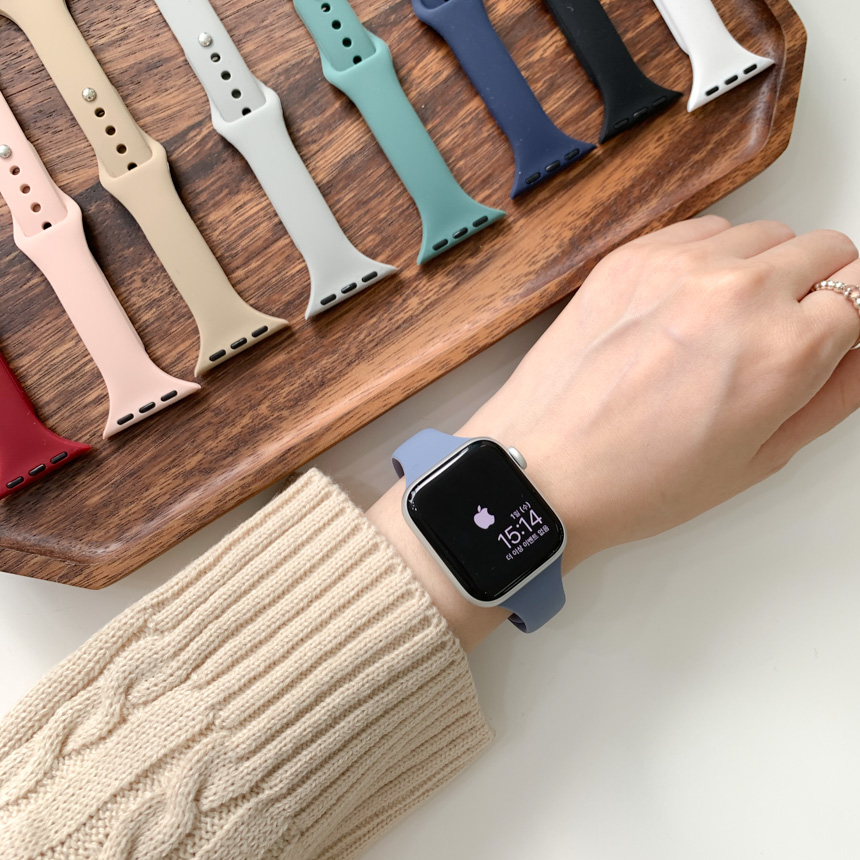 [쿠폰][1+1할인/당일출고/스마트워치] 텀즈 딥컬러 실리콘 38mm 40mm 41mm 스트랩 10color 상세 이미지 27