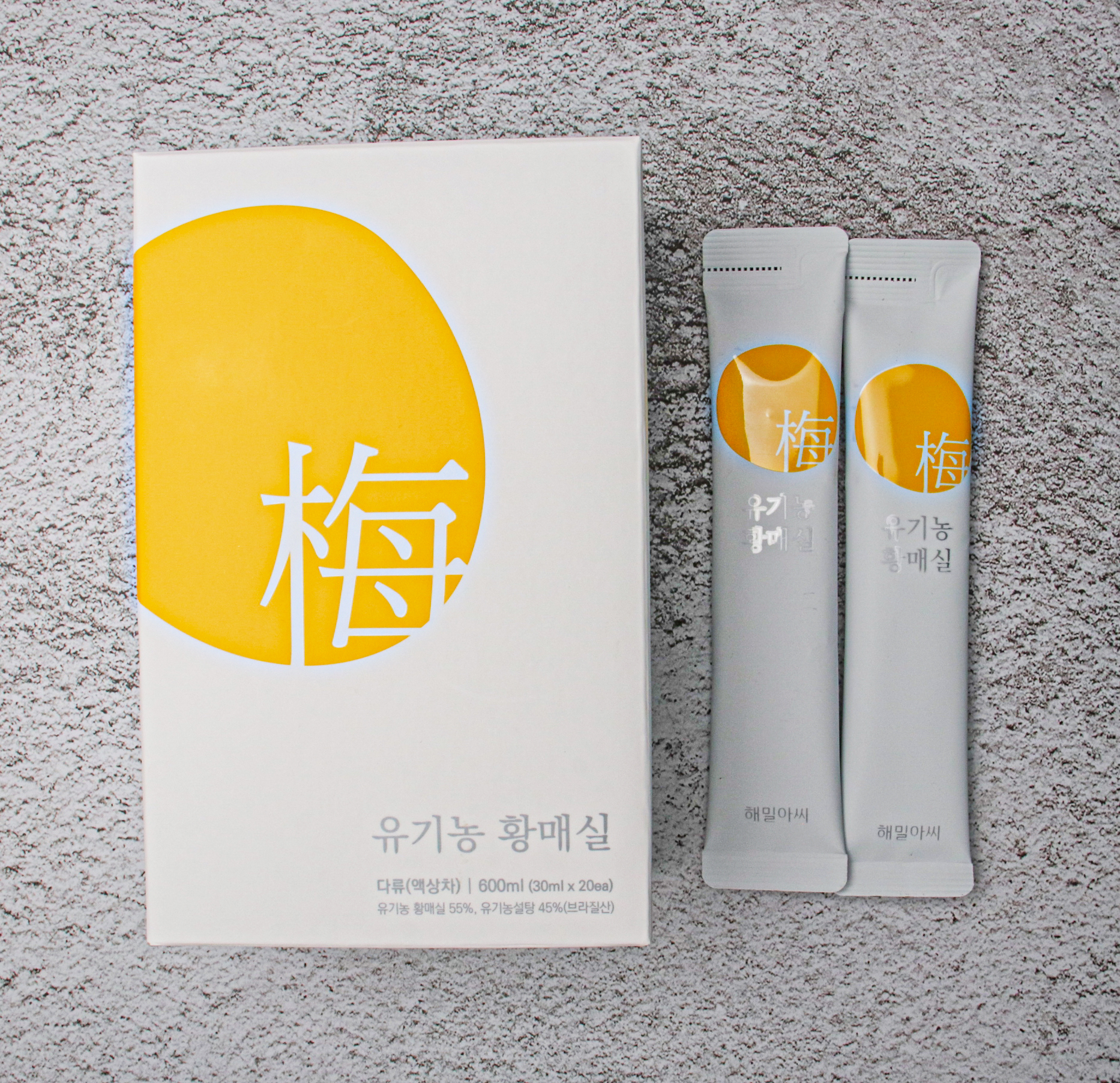 유기농 3년숙성 황 매실액기스 선물세트 - 스틱형 (30ml X 60포) 하동 황매실청 - 상세 이미지 4