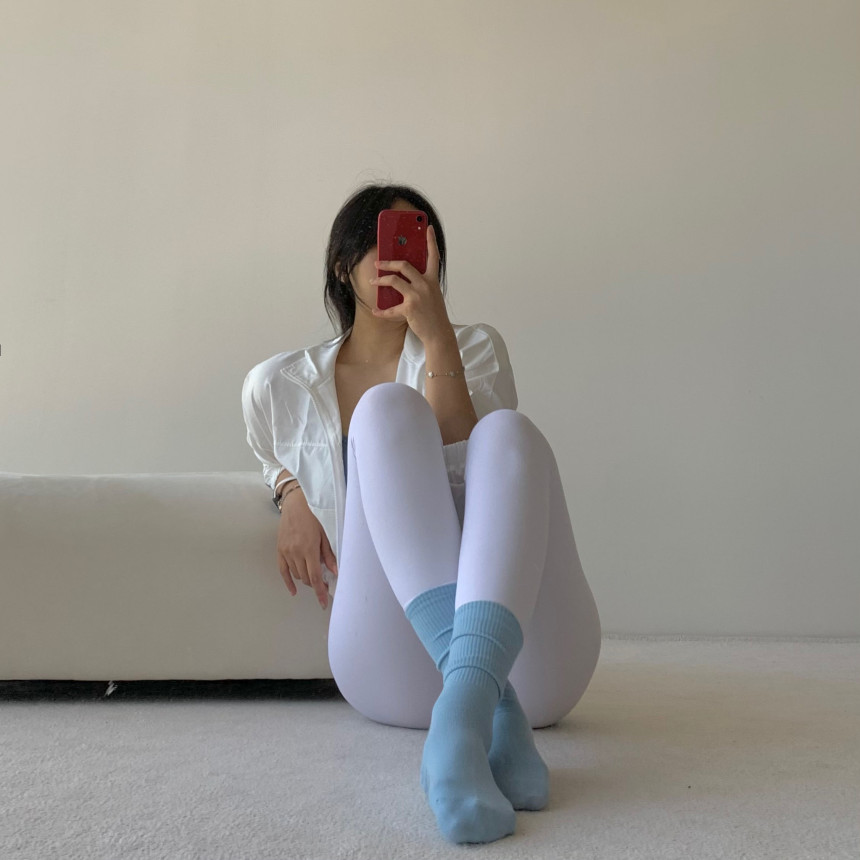 [4장SET] 파스텔 논슬립 양말 필라테스양말 레깅스 캠핑 등산 운동 롱양말 스포츠양말 요가삭스 종아리양말 헬스양말 임산부 직진배송 상세 이미지 22