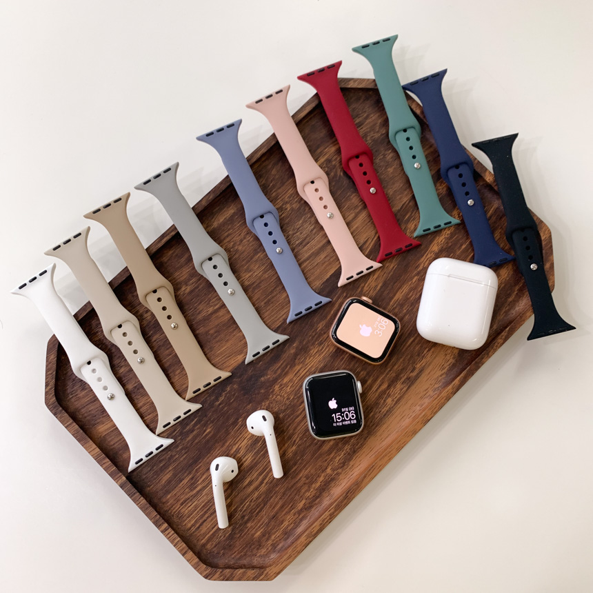[쿠폰][1+1할인/당일출고/스마트워치] 텀즈 딥컬러 실리콘 38mm 40mm 41mm 스트랩 10color 상세 이미지 1