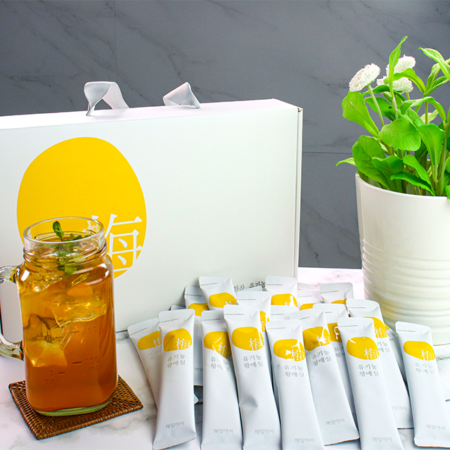 유기농 3년숙성 황 매실액기스 선물세트 - 스틱형 (30ml X 60포) 하동 황매실청