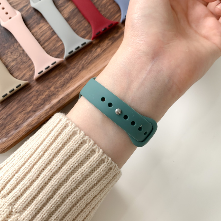 [쿠폰][1+1할인/당일출고/스마트워치] 텀즈 딥컬러 실리콘 38mm 40mm 41mm 스트랩 10color 상세 이미지 48