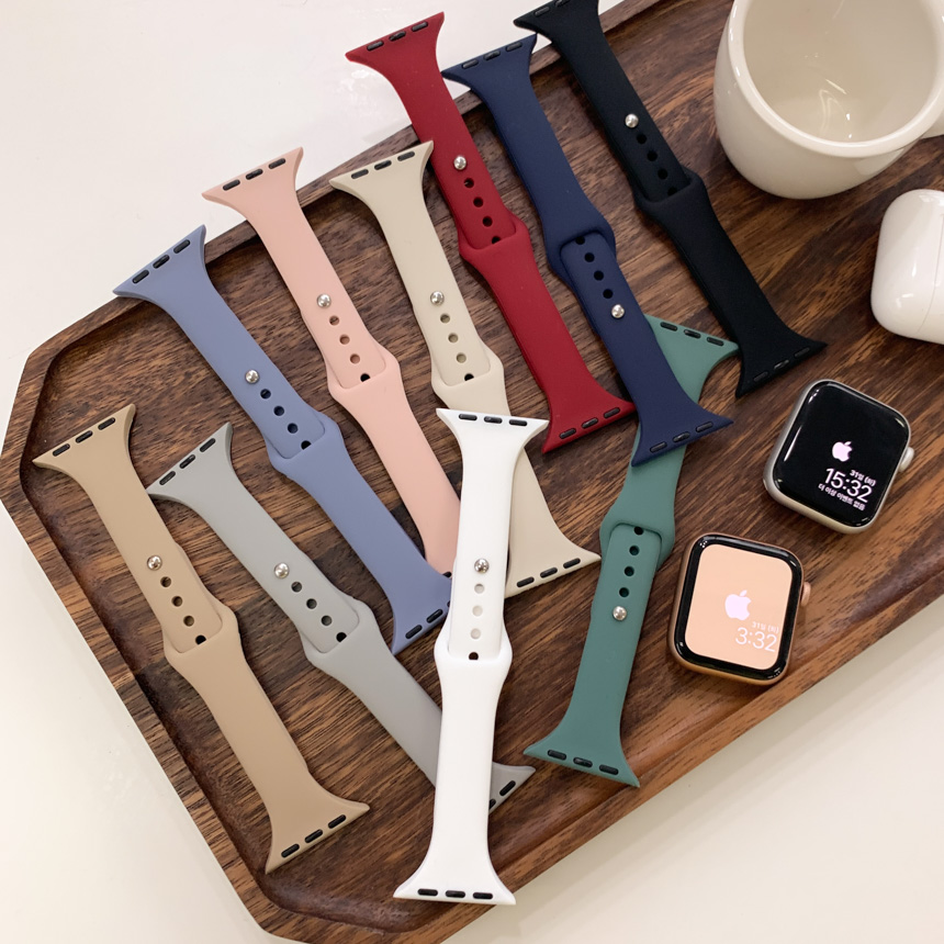 [쿠폰][1+1할인/당일출고/스마트워치] 텀즈 딥컬러 실리콘 38mm 40mm 41mm 스트랩 10color 상세 이미지 7