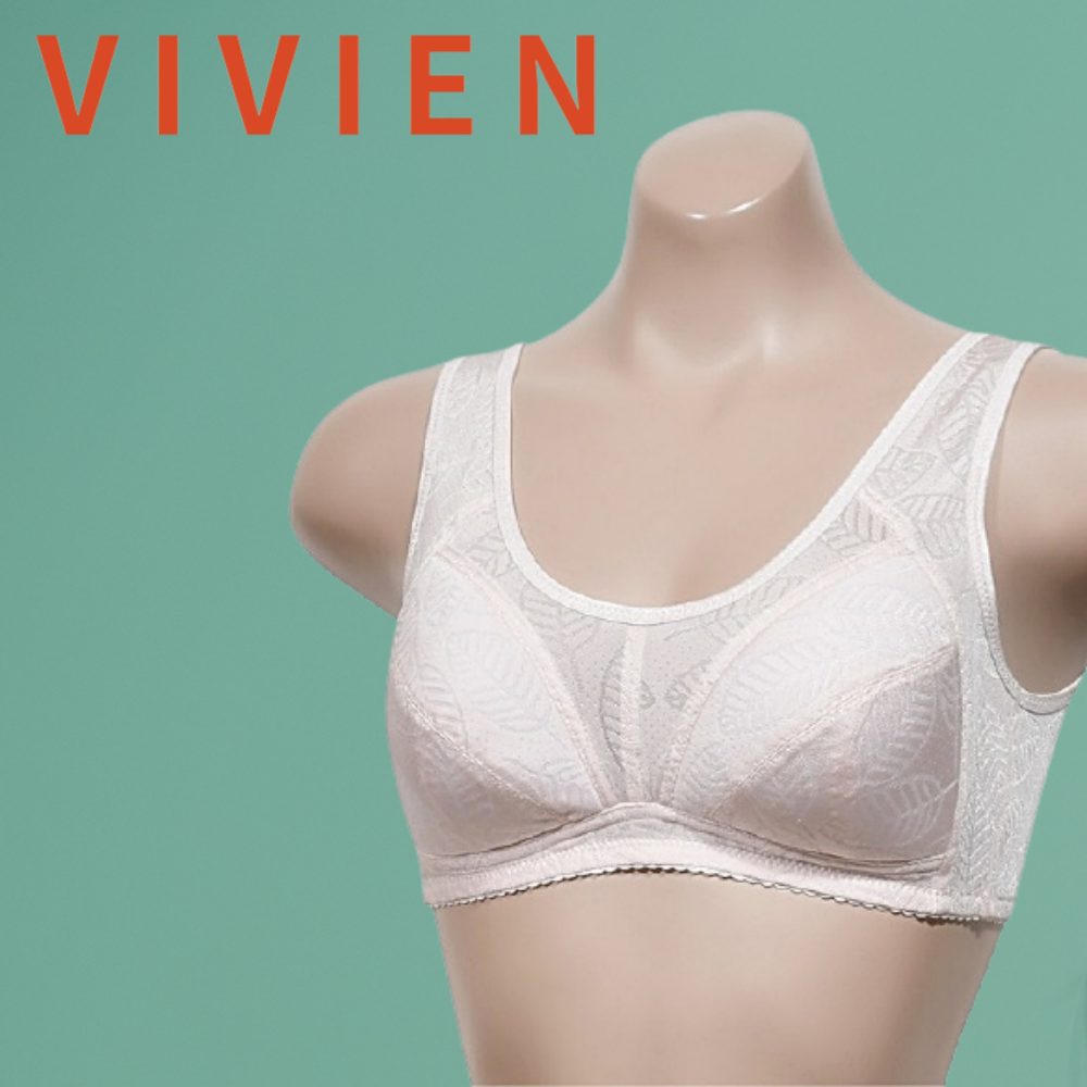노패드브라 패드없는 비비안홑겹브라 뽕없는 할머니 마담브라 80A컵 85A 90A 95A - 메인 이미지