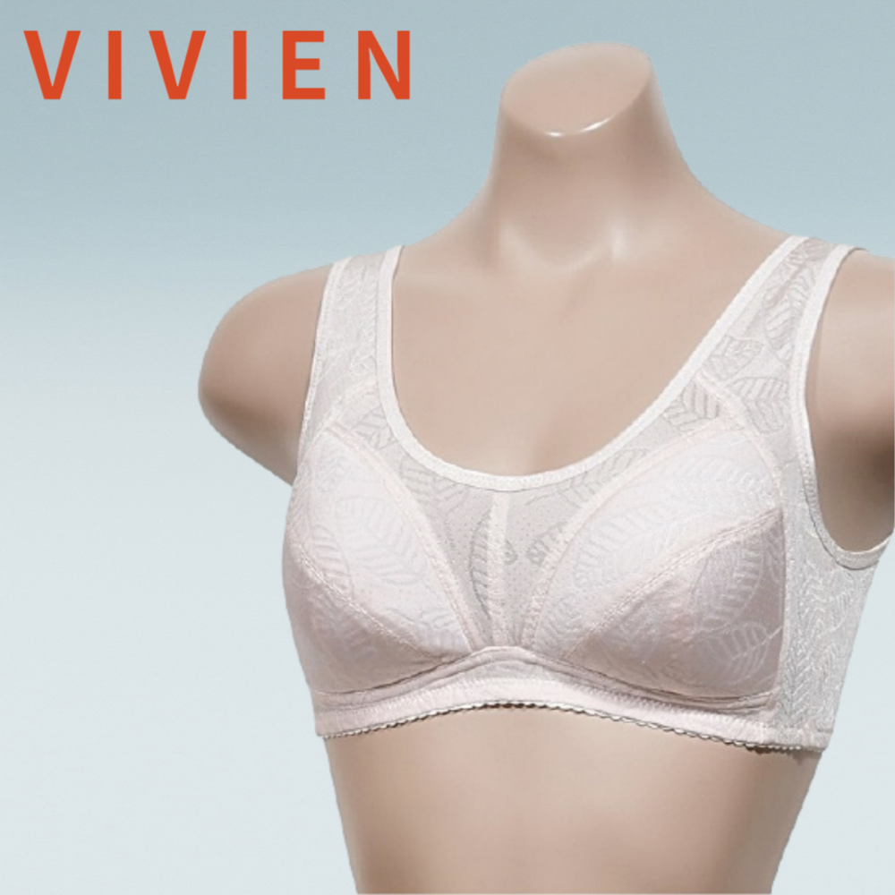노패드브라 패드없는 비비안홑겹브라 뽕없는 할머니 마담브라 80B컵 85B 90B 95B - 메인 이미지