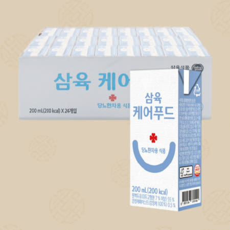삼육 케어푸드 당뇨 환자 영양 식단 유동식 식품 200ml 48팩