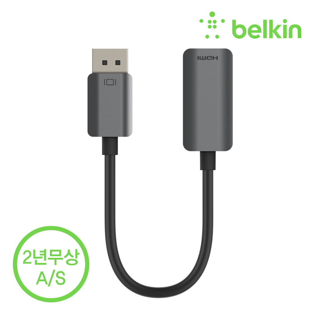 벨킨 액티브 DP to HDMI 어댑터 4K HDR 디스플레이 연결 젠더 AVC011 - 상세 이미지 3