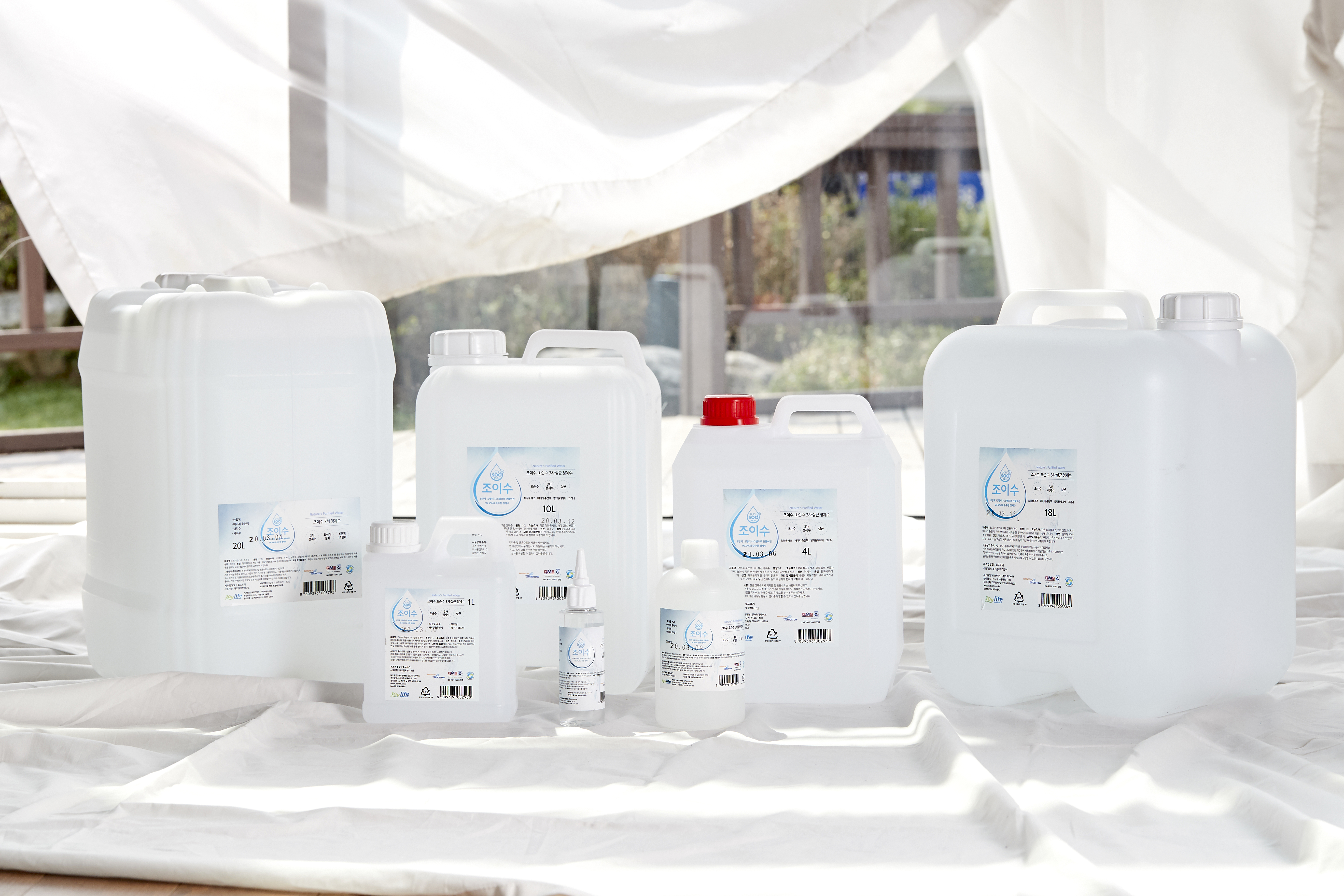 조이수 초순수3차 살균 정제수 증류수 100ml 10개 지게차배터리 화장품 의료용 가습기 - 상세 이미지 2