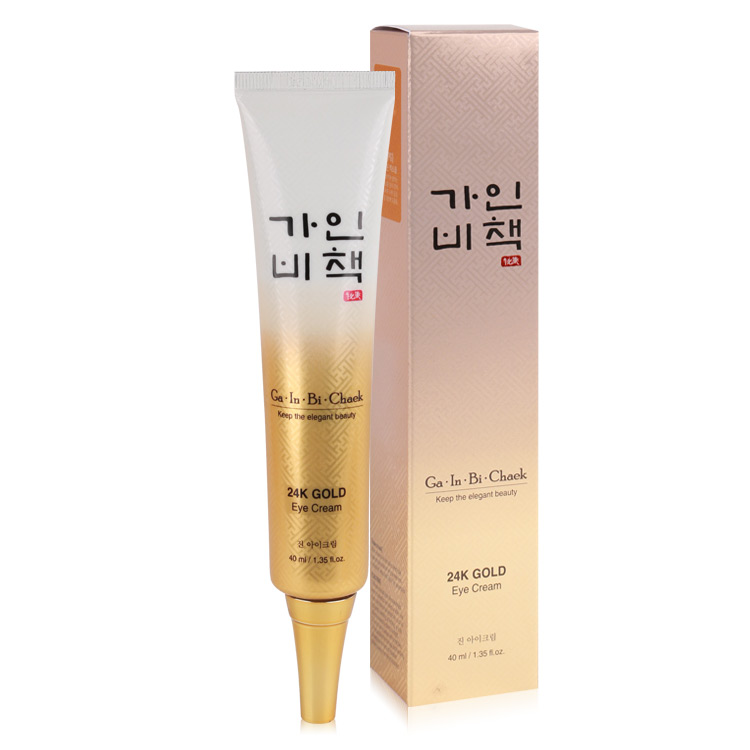 가인비책 진 24K 골드 아이크림 40ml /수삼배양근 엑소좀 탄력케어 주름개선 : 베로베코스메틱