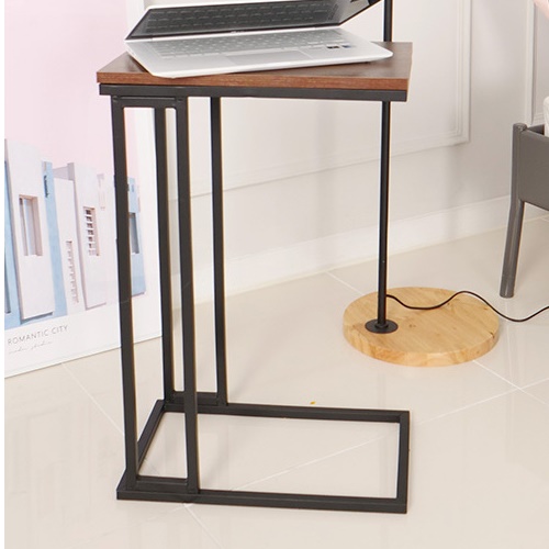 사각 협탁 현관협탁 전시용 ㄷ자 테이블 폭좁은 쇼파용 소형 탁자 높은 사이드테이블 미용실