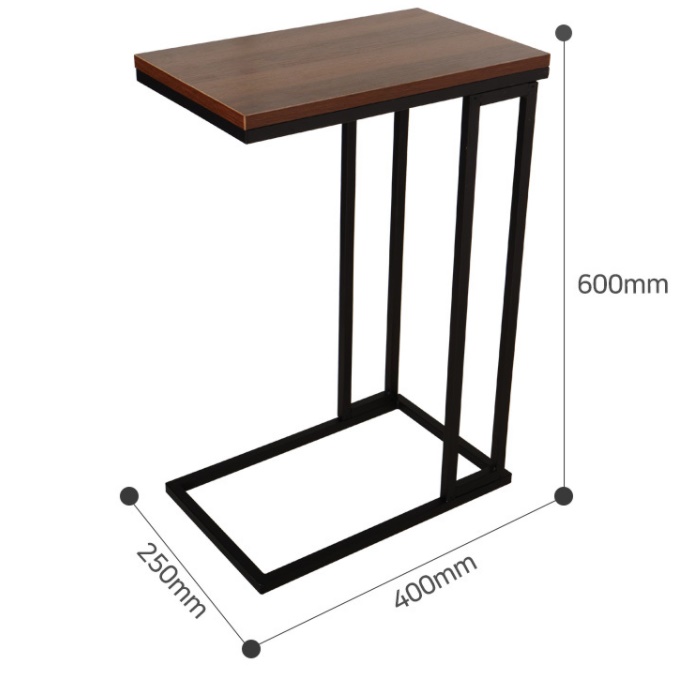 사각 협탁 현관협탁 전시용 ㄷ자 테이블 폭좁은 쇼파용 소형 탁자 높은 사이드테이블 미용실
