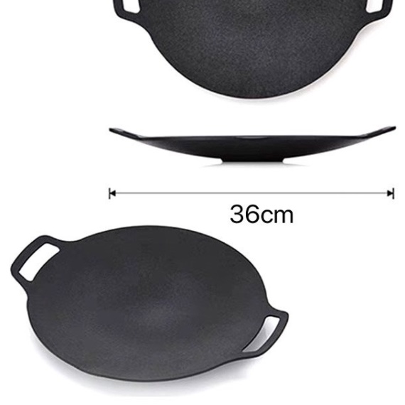 주철 무쇠 솥뚜껑 불판 주물 소고기불판 캠핑용 그리들 닭갈비