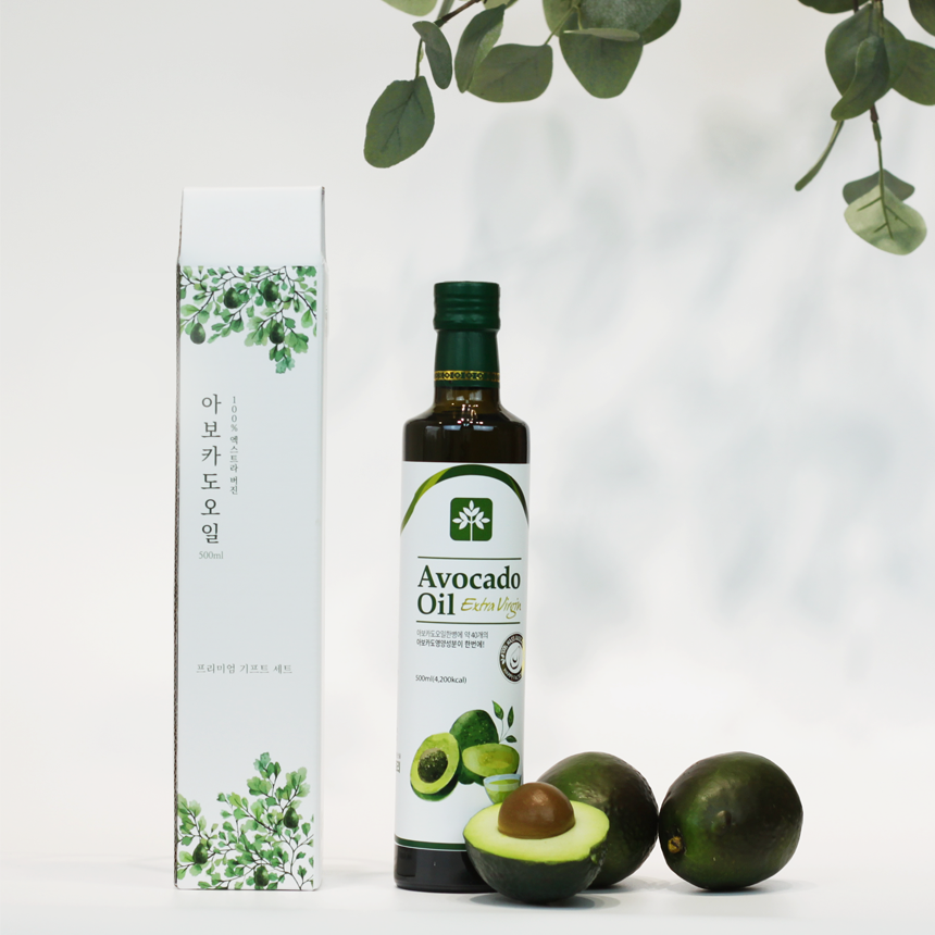행복팩토리 아보카도오일 엑스트라버진 500ml 선물세트 - 상품 이미지