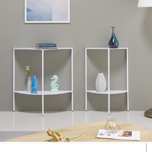 반원테이블 소파뒤책장 화분 테이블 탁자 벽테이블 철제 얇은 현관협탁 미용실 쇼파뒤선반