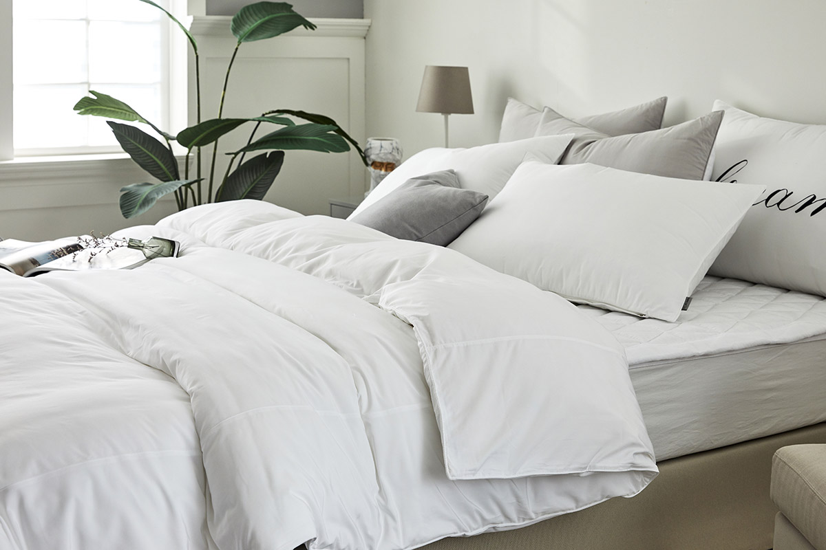 호텔침구 모달60수 이불세트 겨울 알러지케어 사계절 신혼 화이트 이불세트 Q