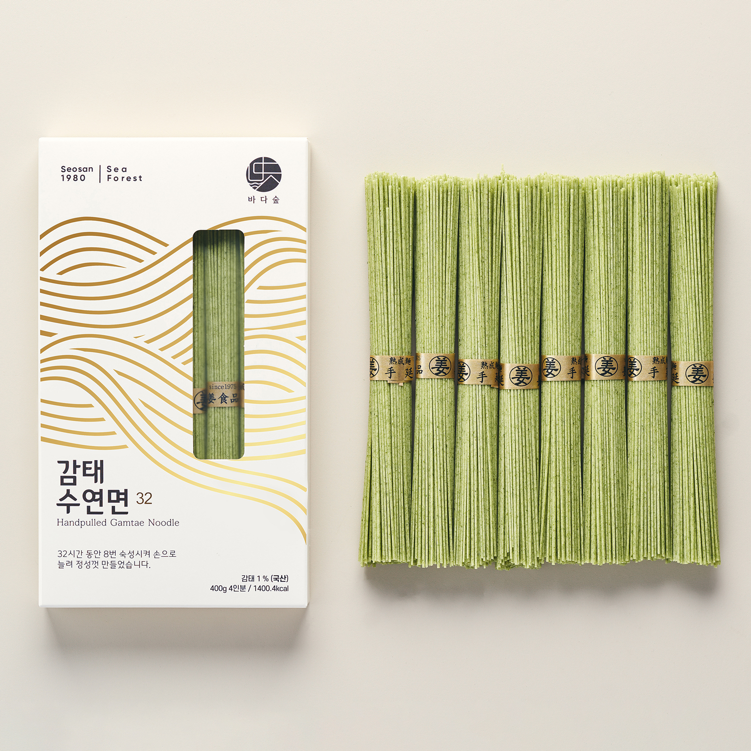 감태감칠국수 국내산 들기름 국수 감태면 밀키트 총 4인분 - 상세 이미지 5