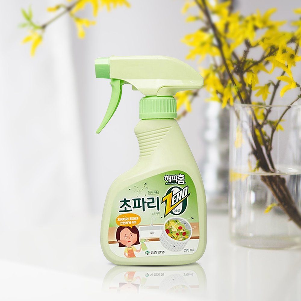 유한양행 해피홈 제로 초파리 제거 스프레이 290ml+290ml