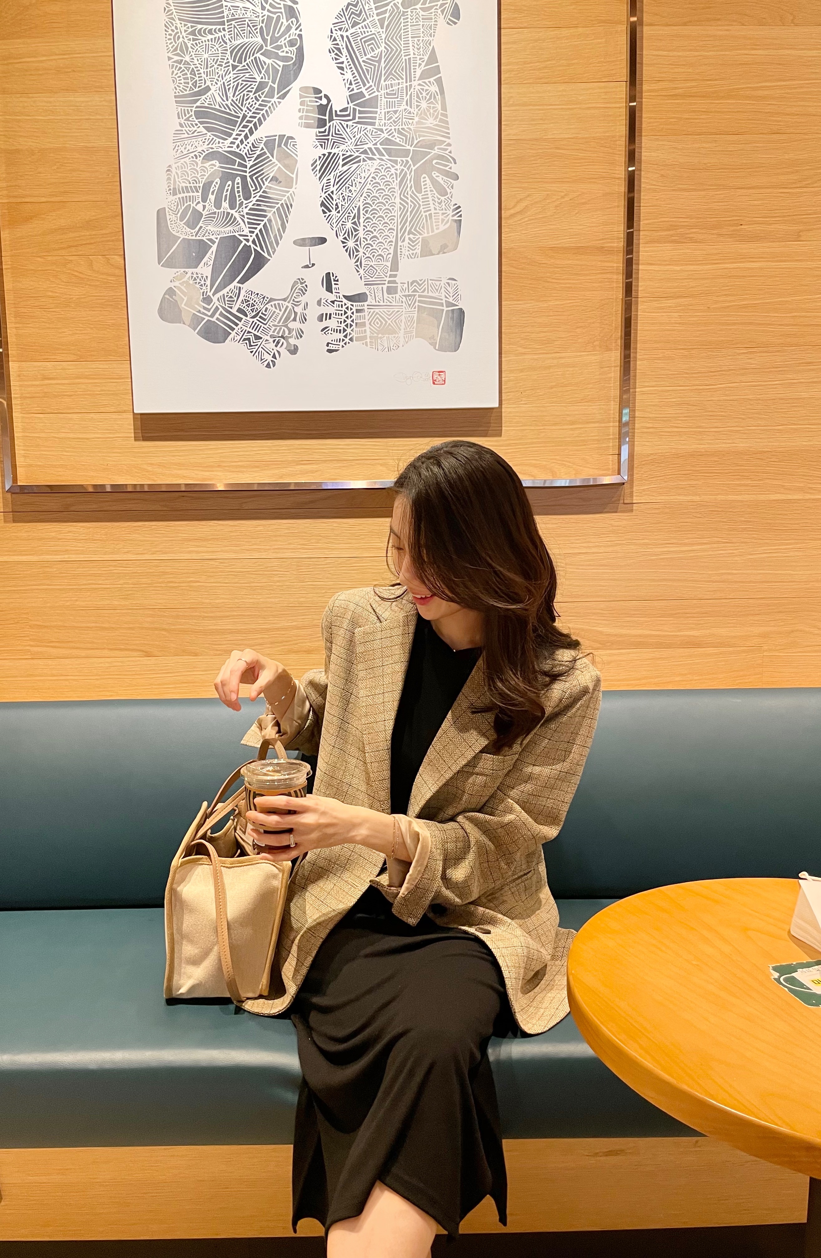 [단독] (긴팔/반팔) 쫀득하고 말랑하고 찰랑한 주수촬영 임산부원피스 임부복 셀프만삭 주수기록 상세 이미지 41