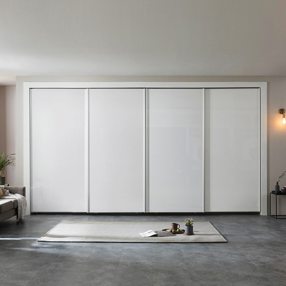 장인가구 드홈 무광 매트 여닫이 안방 작은방 드레스룸 수납 맞춤 붙박이장 30cm