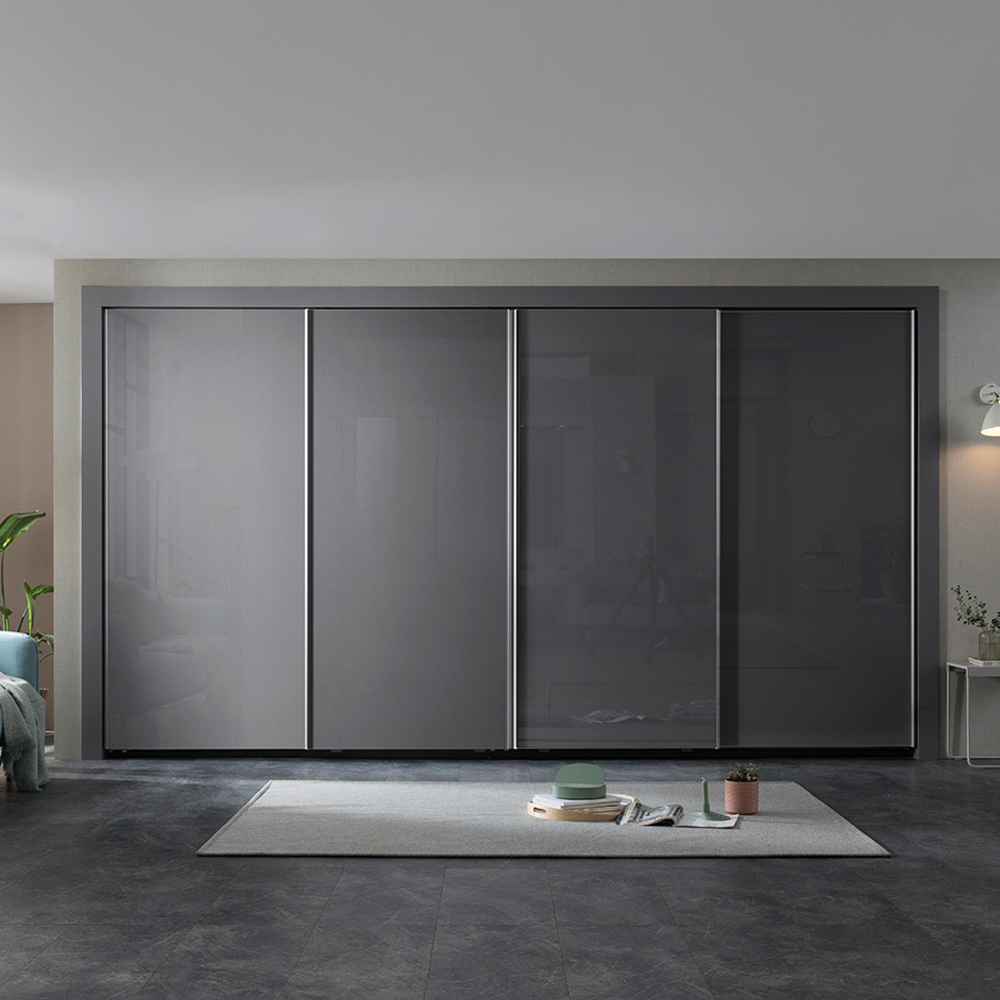 장인가구 드홈 무광 매트 여닫이 안방 작은방 드레스룸 수납 맞춤 붙박이장 30cm