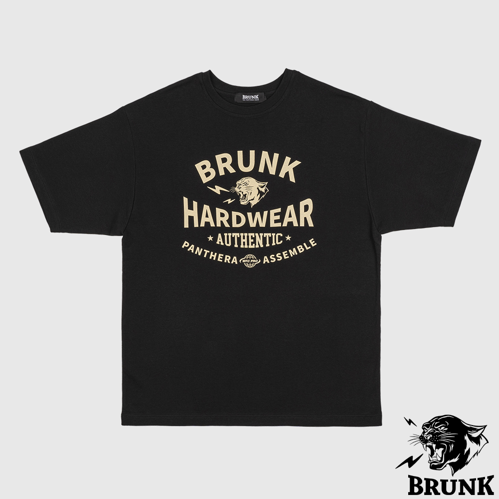 브렁크 오버핏 헬스 반팔 티셔츠 블랙 짐웨어 너깨 넓어보이는 옷 BRUNK 이미지 2