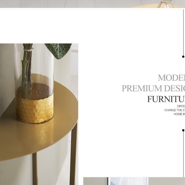 반원테이블 소파뒤책장 화분 테이블 탁자 벽테이블 철제 얇은 현관협탁 미용실 쇼파뒤선반