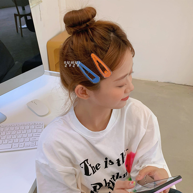 머리 똑딱핀 앞머리핀 옆머리핀 잔머리 똑딱삔 - 상세 이미지 3