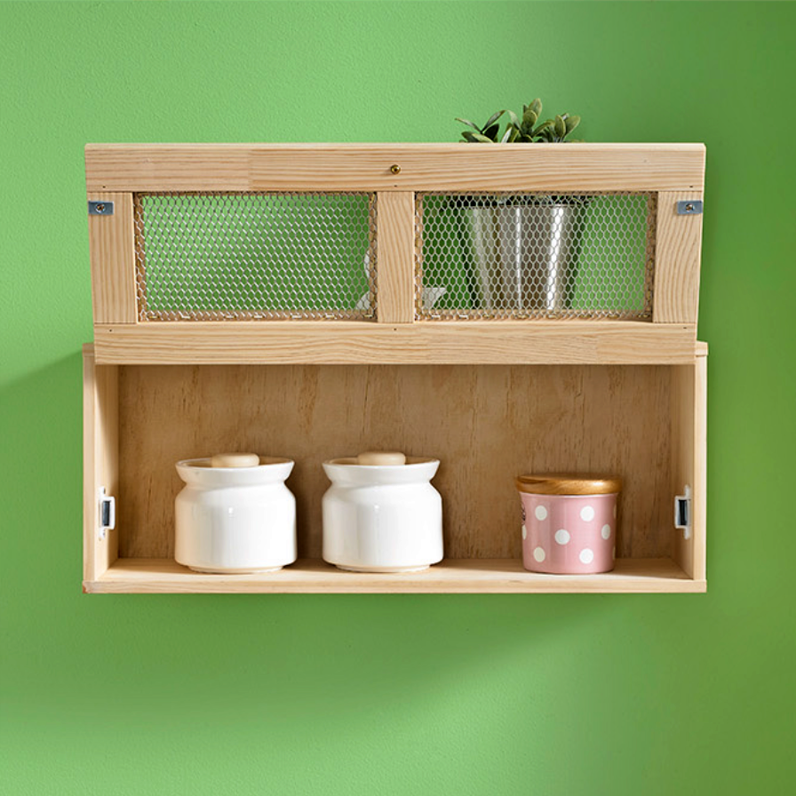 원목 벽걸이 선반장 나무 벽걸이 장식장 벽 미니 선반 수납 공간활용 인테리어 선반 - 상품 이미지