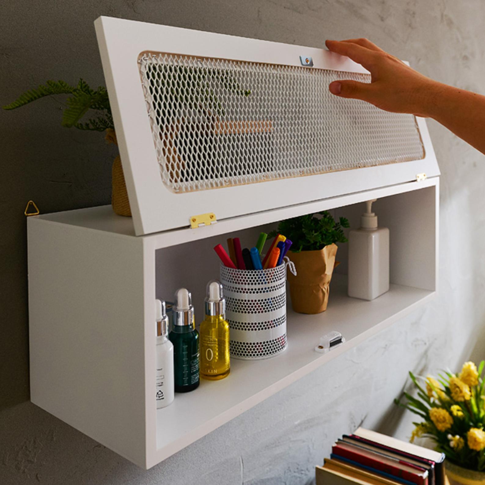 나무 벽걸이 선반장 원목 벽걸이 장식장 미니 선반 수납 공간활용 인테리어 선반 벽 - 상품 이미지