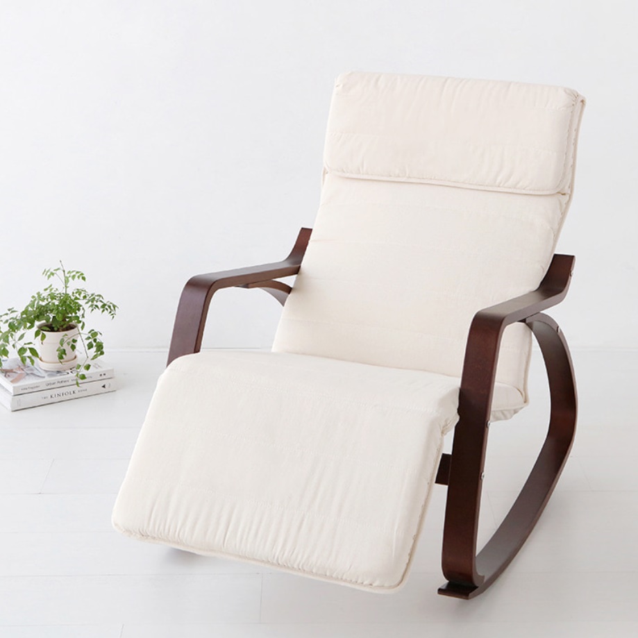 패브릭리클라이너 흔들의자 1인용 리클라이너 의자 레그레스트 홈바 쇼파 수유 소파 거실