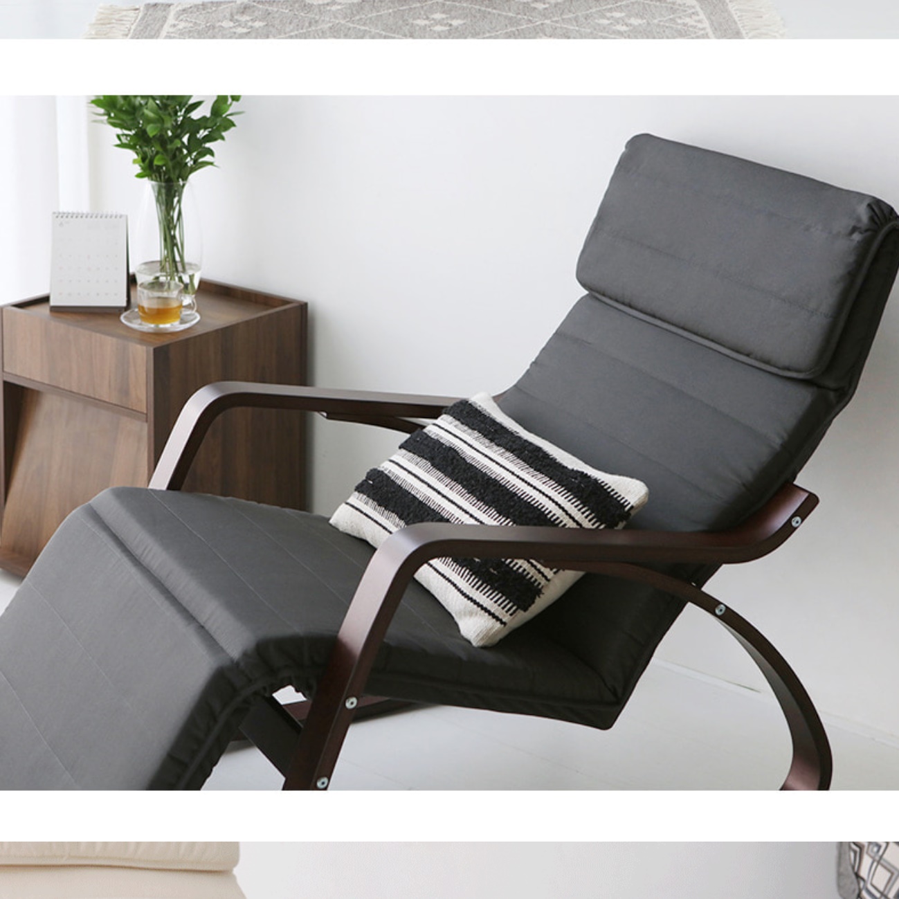 패브릭리클라이너 흔들의자 1인용 리클라이너 의자 레그레스트 홈바 쇼파 수유 소파 거실