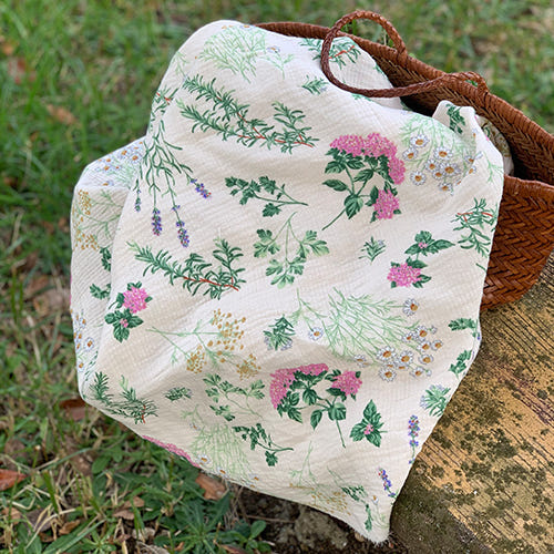 더블유패브릭 3중거즈 면 천 원단