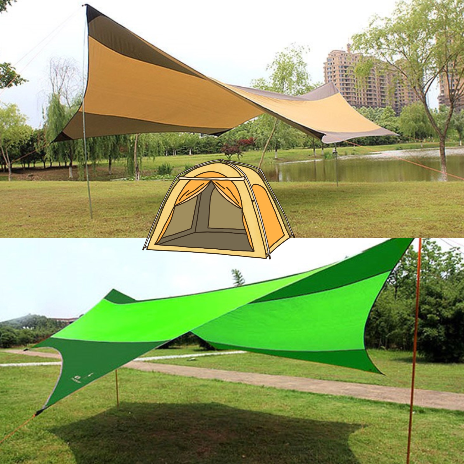 대형타프 초대형 타프 전원주택 해변 비치 옥상타프