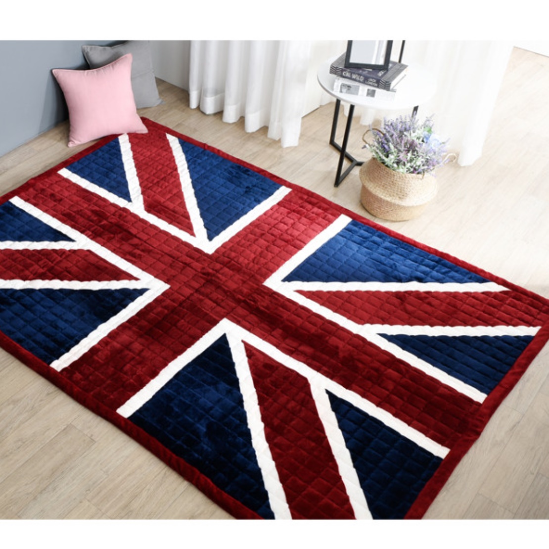 유니언잭 도톰한 패드 이불 겸 패드 이불 깔개