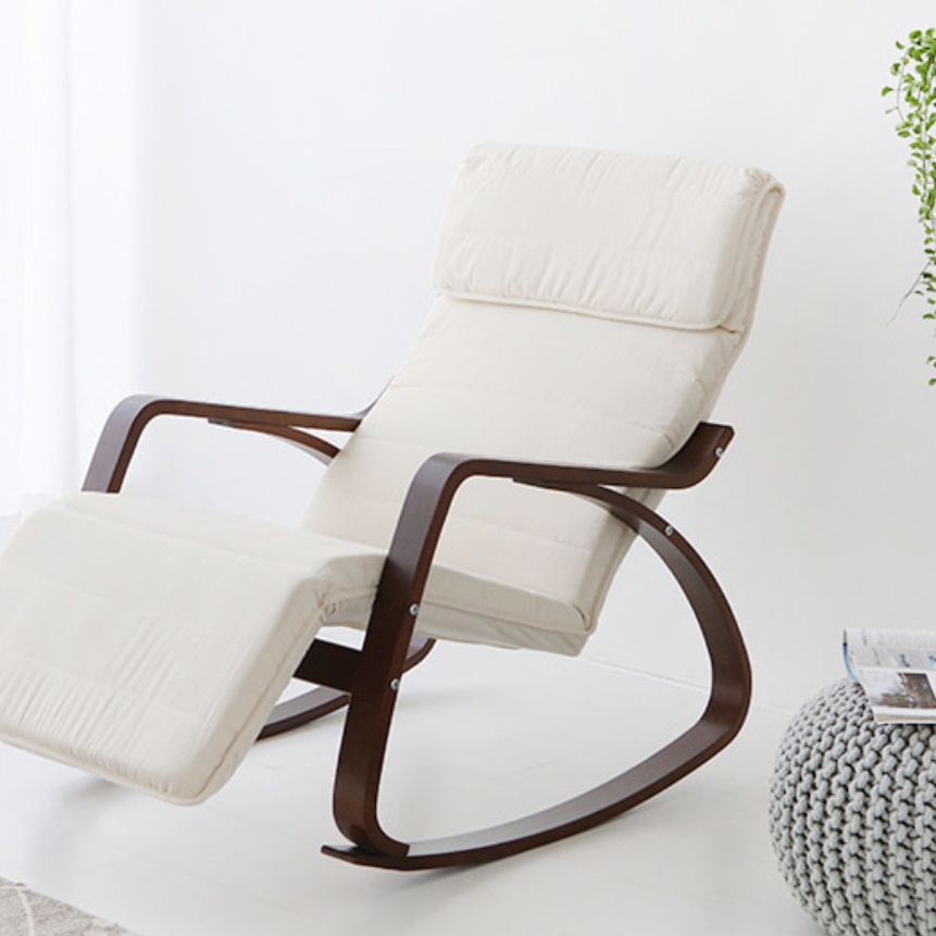 패브릭리클라이너 흔들의자 1인용 리클라이너 의자 레그레스트 홈바 쇼파 수유 소파 거실
