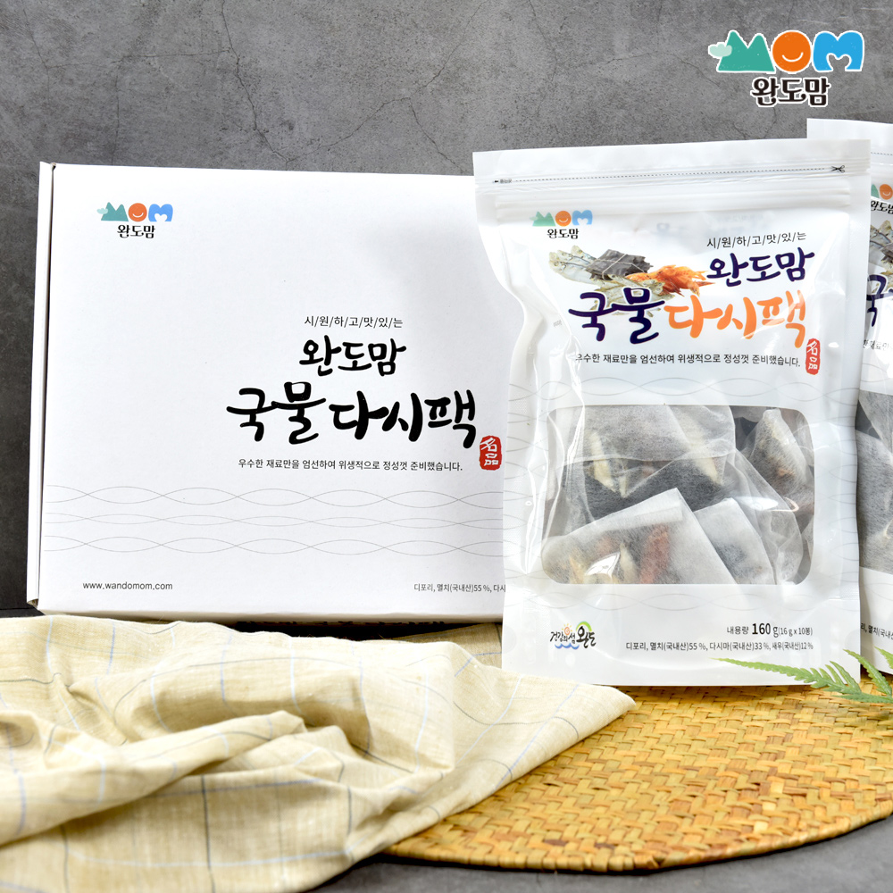 완도 멸치 해물육수팩 디포리 해물 다시팩 2팩 - 메인 이미지