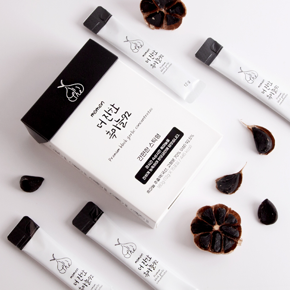 몸앤 더진한 흑마늘 92 스틱형 의성 흑마늘진액 12g x 30개입