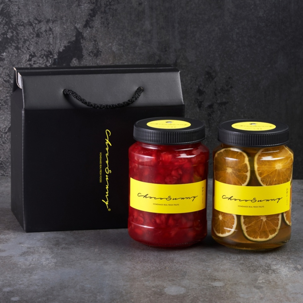 [딸기청+청귤청] 수제 과일청500g 2병 부모님 선생님 추석명절 차 선물세트 답례품 - 상세 이미지 3