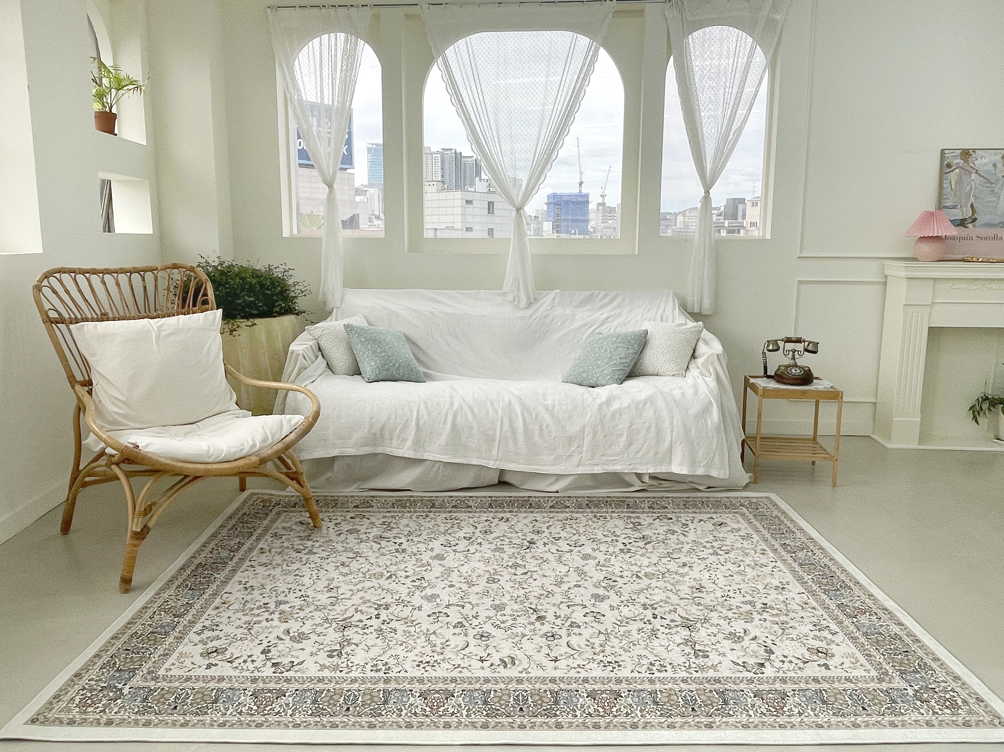 페르시안 카페트 레트로 거실 주방 침실 욕실 서재 방 스튜디오 녹음실꾸미기 엔틱 셔닐러그