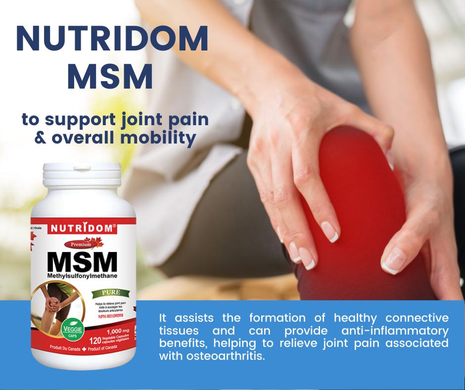 뉴트리돔 고함량 MSM 식이유황 메틸설포닐메탄 1000mg 120캡슐, 6개 - 상세 이미지 4