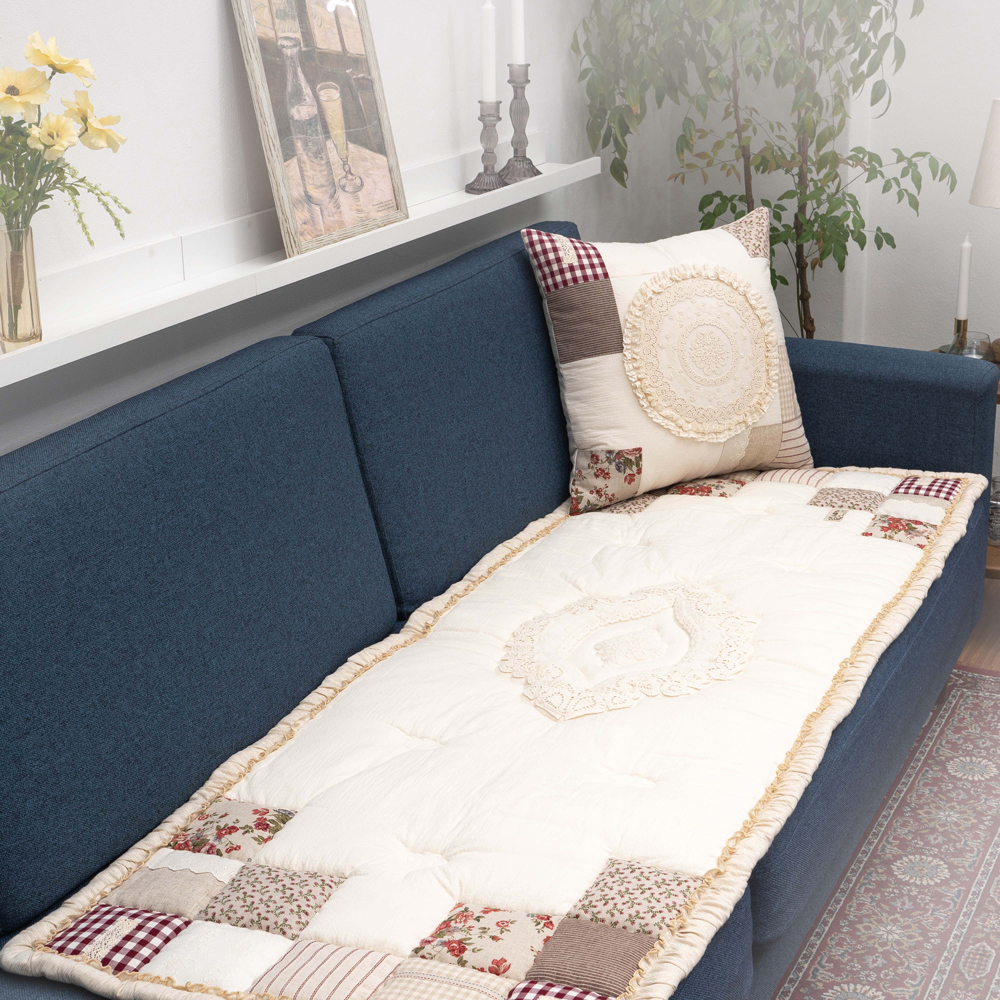 마벨로제 샬롯패치 사계절 3인 쇼파패드 미끄럼방지 소파매트