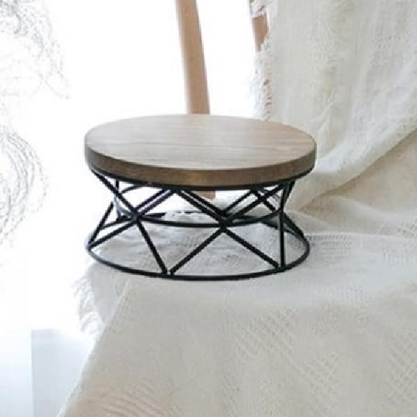 1인용 티테이블 회분 테이블 소형 테이블 장식 원목 미니 거실 원형 협탁 현관 얇은