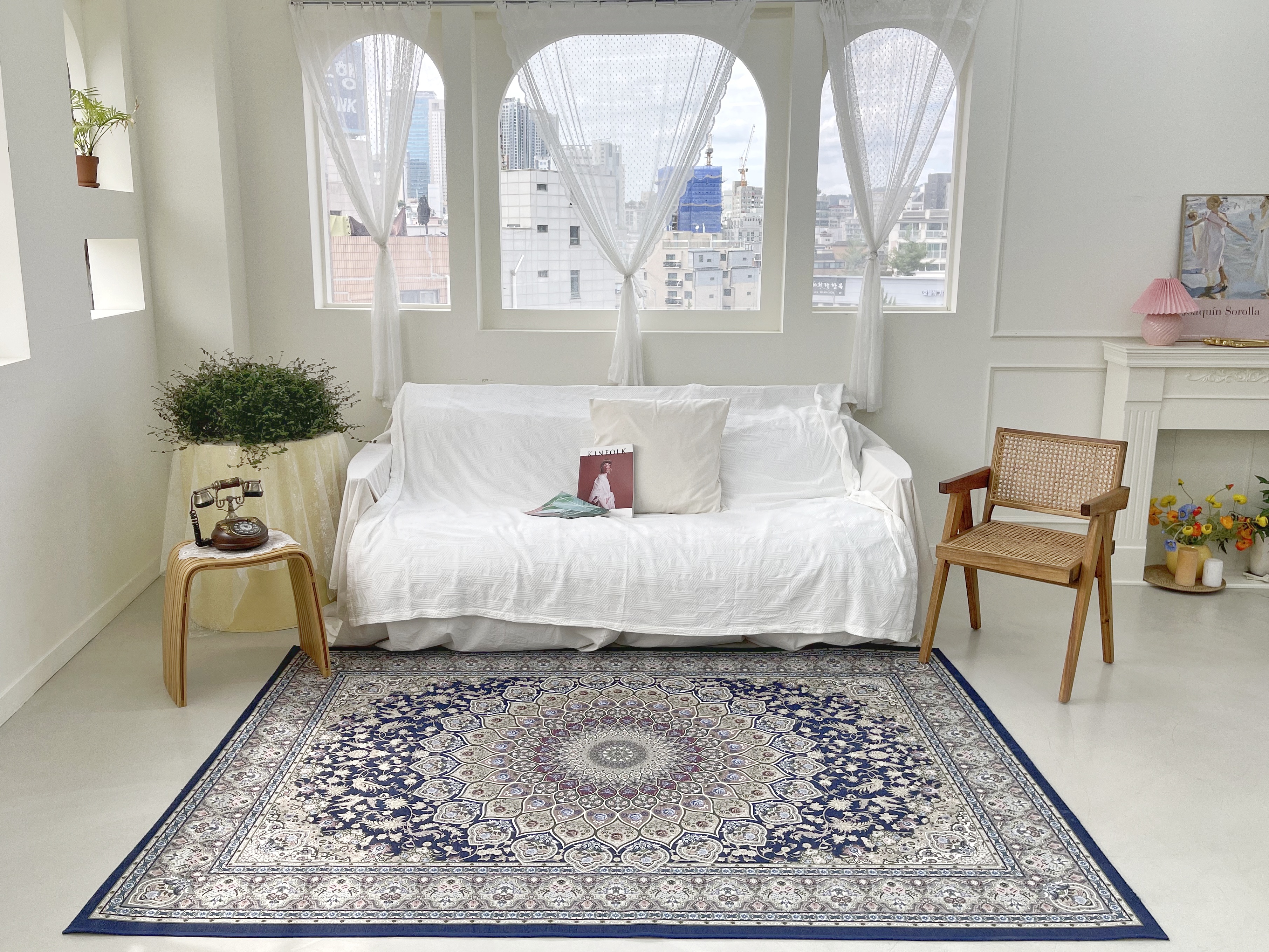 페르시안 카페트 레트로 거실 주방 침실 욕실 서재 방 스튜디오 녹음실꾸미기 엔틱 셔닐러그