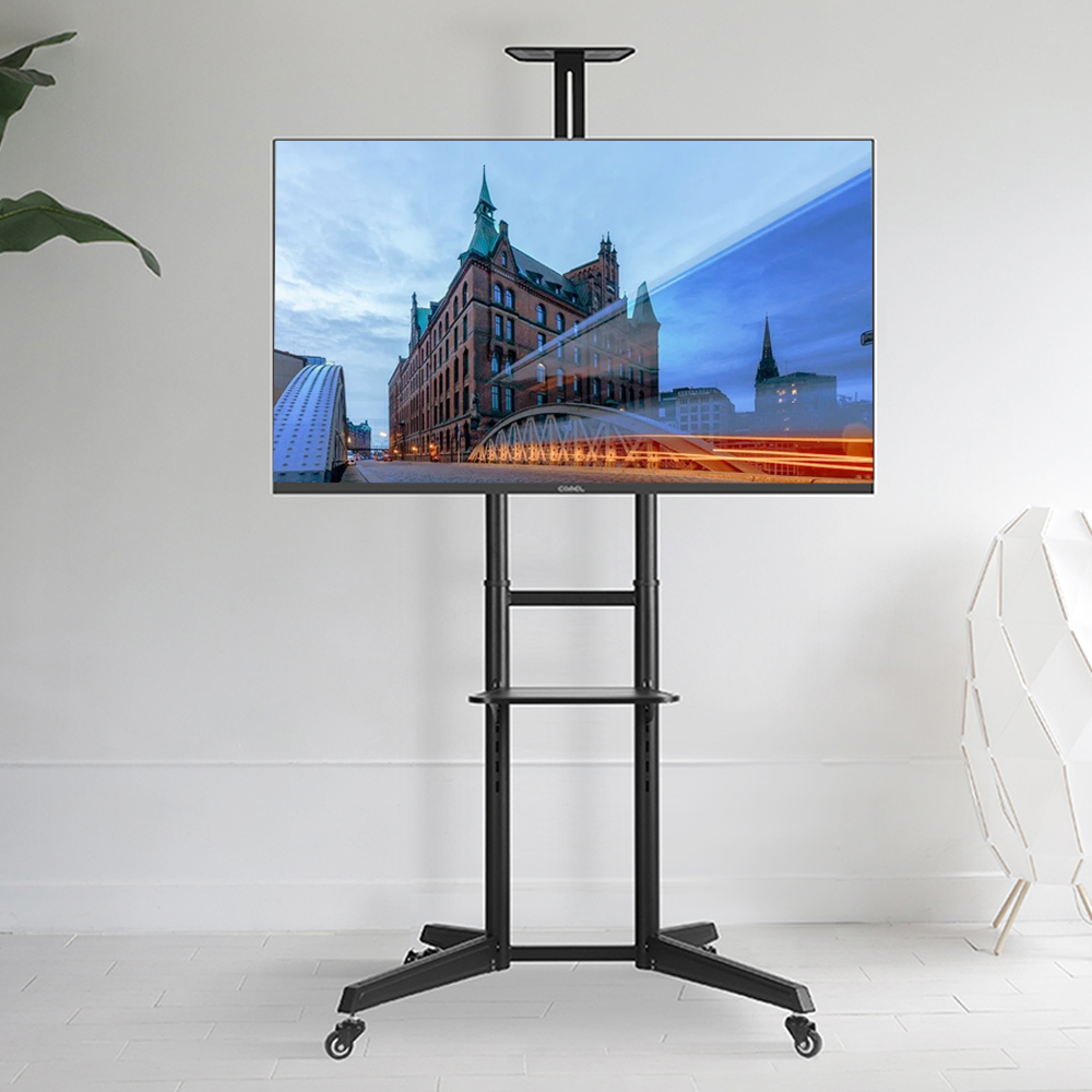 이동식tv거치대 스탠드 브라켓 더함 LG 삼성받침대 이동형 46인치 55인치 65인치 - 상세 이미지 2