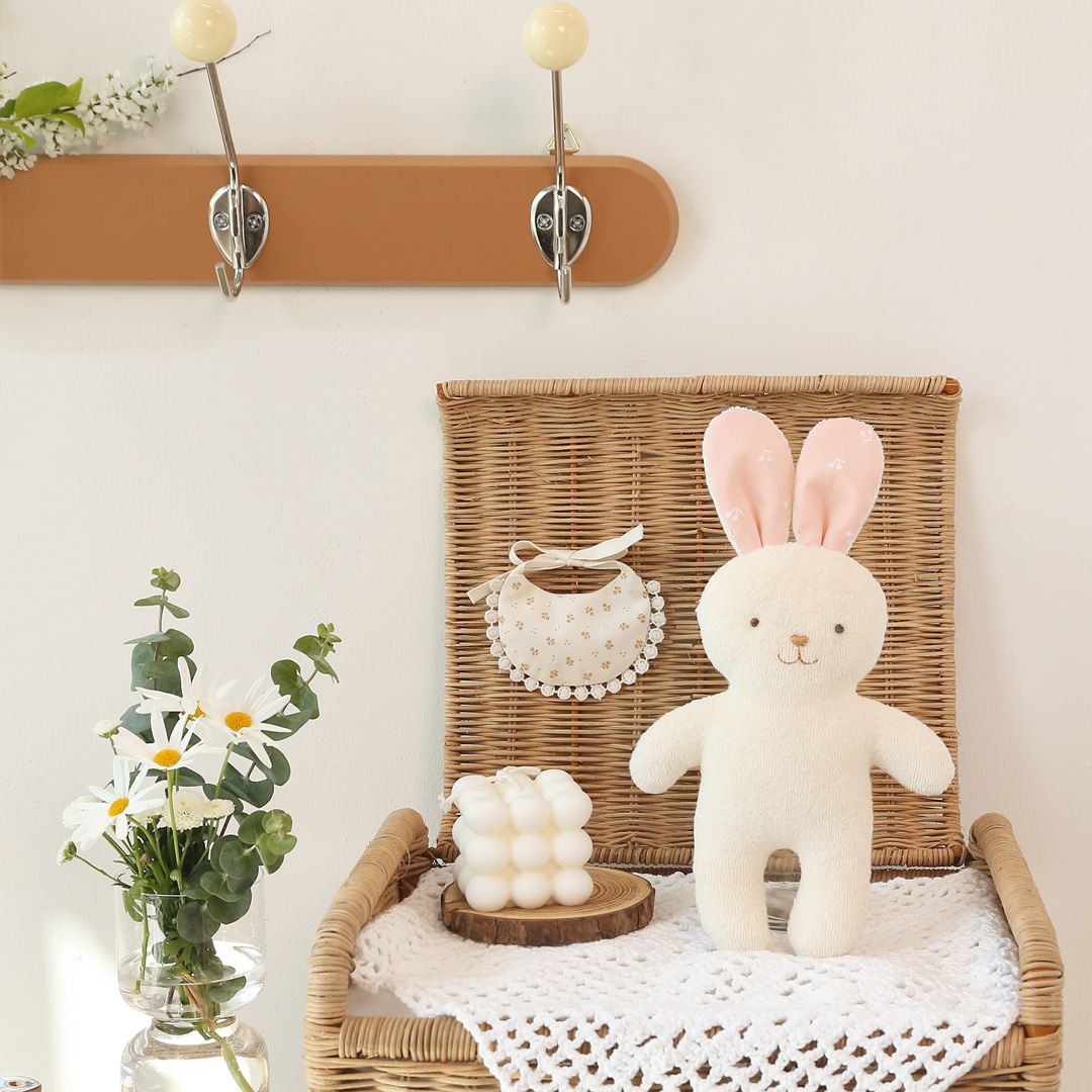 오가닉 아기 토끼 토토 애착 인형 만들기 임산부 태교바느질 DIY 미니 - 메인 이미지
