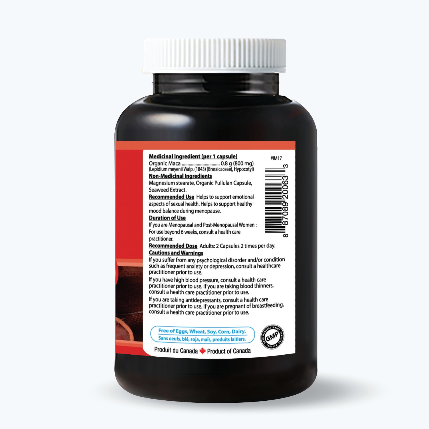 뉴트리돔 여성용 빨간마카 레드마카 800mg 유기농 페루산 90캡슐, 2개 - 상세 이미지 5