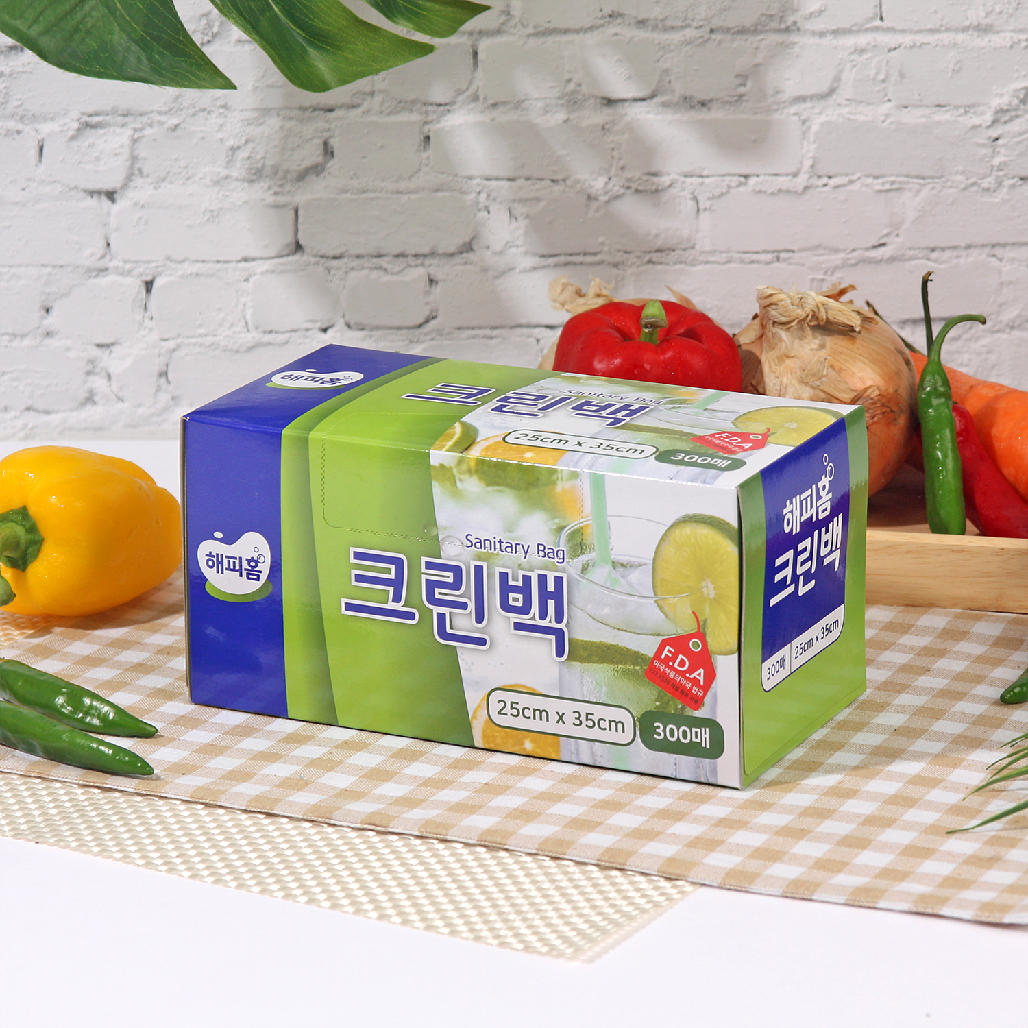 해피홈 크린백 중형 300매 - 메인 이미지