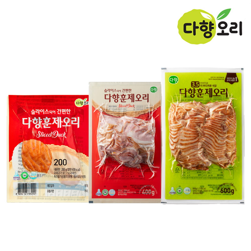 오리훈제 다향오리고기 오리훈제슬라이스 매운주물럭 불고기활용법